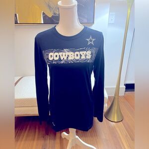 Nike Dri fit womens Dallas Cowboys Dark Blue Long Sleeve Shirt size S